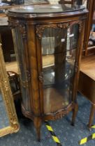 VITRINE WITH MARBLE TOP