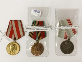 THREE RUSSIAN MEDALS