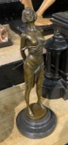 BRONZE DOMINATRIX GIRL - 36 CMS (H)