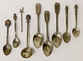 QTY OF SPOONS - SOME HM SILVER