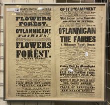 THEATRE ROYAL POSTER FROM 1851 - MAIN EVENT O'FLANIGAN & THE FAIRIES