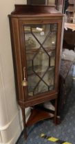 SMALL INLAID CORNER CABINET