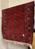 HAND KNOTTED AFGHAN RUG - 172 X 120 CMS