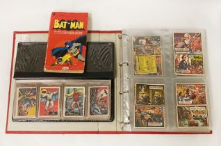 QTY OF TRADING CARDS - BATMAN 1966 & CIVIL WAR & WW2 BATMAN BOOK