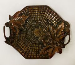 BRONZE MAPLE TRAY DISH - FRENCH