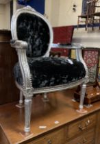 BLACK VELVET CHAIR