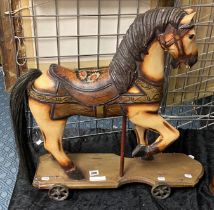 VICTORIAN STYLE WOODEN HORSE