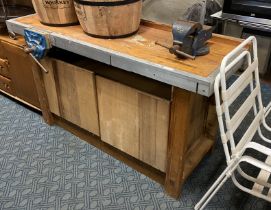 WORK BENCH WITH TWO VICES