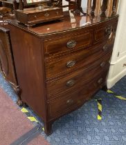 FIVE DRAWER INLAID CHEST