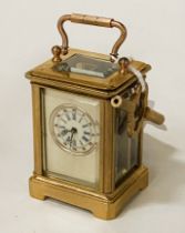 GILT MINI CARRIAGE CLOCK