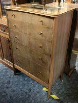 TEAK 5 DRAWER CHEST