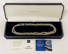 GOLDSMITHS CASED PEARL NECKLACE AS NEW WITH OUTER BOX