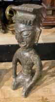 CHINESE BRONZE FIGURE - 32 CMS (H) APPROX