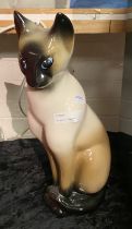 KITSCH CAT FIGURINE - 38 CMS (H)