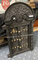 CARVED WOOD HANGING FRAME WITH DOOR