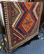 FINE NORTH EAST PERSIAN SUMAK KILIM 235CMS X 162CMS