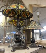 2 TIFFANY STYLE TABLE LAMPS