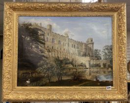 GILT FRAMED OIL ON CANVAS - ARUNDEL CASTLE - 60 X 44 CMS