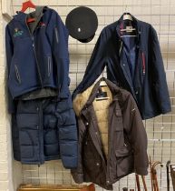 4 DESIGNER JACKETS & HATS BUGATTI & HACKETT ETC