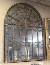 CAST IRON GARDEN SHUTTER MIRROR