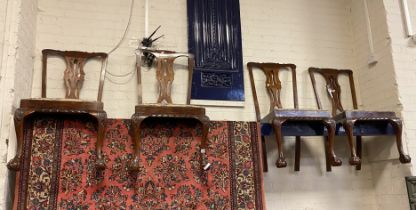 FOUR VICTORIAN DINING CHAIRS