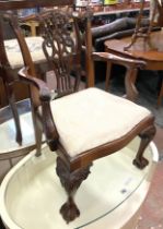 SMALL MAHOGANY DOLLS CHAIR