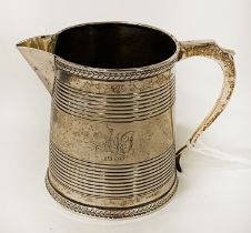 H/M SILVER GEORGIAN CREAM JUG - 3OZS (IMP) APPROX