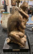 REPLICA PLINTH OF ''RODINS'' THE LOVERS - 49 CMS (H) APPROX