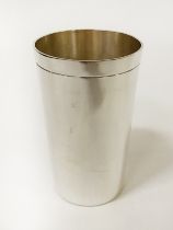 HM SILVER THEO FENNEL OF LONDON BEAKER - APPROX 9 OZ - 12 CMS (H)
