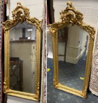 PAIR OF GILTWOOD MIRRORS