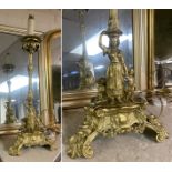 FRENCH ORMOLU TABLE LAMP - 65 CMS (H) APPROX