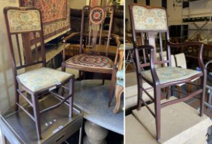 3 EDWARDIAN CHAIRS