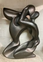 AUSTIN SCULPTURE C1978 SIGNED ''THE LOVERS'' 32.5CMS (H) APPROX