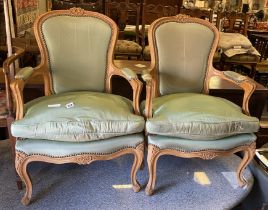 PAIR OF QUEEN ANNE STYLE CHAIRS A/F