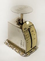 HM SILVER LEVI & SOLOMAN POSTAL SCALES - 4 IMP OZS