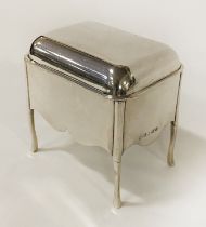 HM SILVER INKWELL ON LEGS - 9 CMS (H) APPROX - 6 IMP OZS APPROX