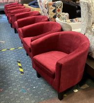 SET OF 8 TUB CHAIRS