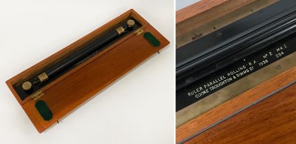 CASED PARALLEL ROLLING RULER 1938 BY COOKE TROUGHTON AND SIMMS LTD