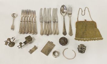 MIXED COLLECTION OF SILVER & OTHER ITEMS