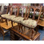 SET OF 4 SPOONBACK CHAIRS