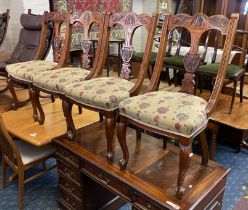 SET OF 4 SPOONBACK CHAIRS