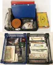 STAMP COLLECTION INCL. SWEDISH ALBUM OF STAMPS, UK STAMPS & QTY OF FACE VALUE PRESENTATION STAMPS