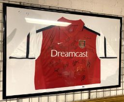 2002 ARSENAL DOUBLE WINNERS SHIRT - SIGNED DREAMCAST