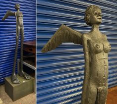 SCULPTURE OF A WINGED LADY