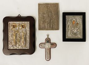 COLLECTION OF 925 & 950 SILVER GREEK PLAQUES