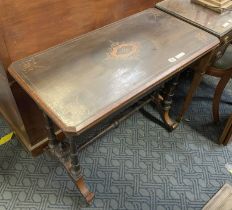 VICTORIAN CARD TABLE - INLAID