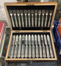 CANTEEN OF SILVER HANDLED CUTLERY