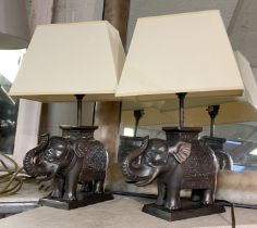 PAIR OF ELEPHANT LAMPS