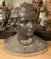 BRONZE BUST - BEETHOVEN - 40.5CMS (H) EXCLUDING BASE