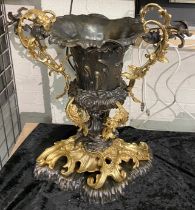 BRONZE ROCOCO STYLE URN BY HENRI DASSON